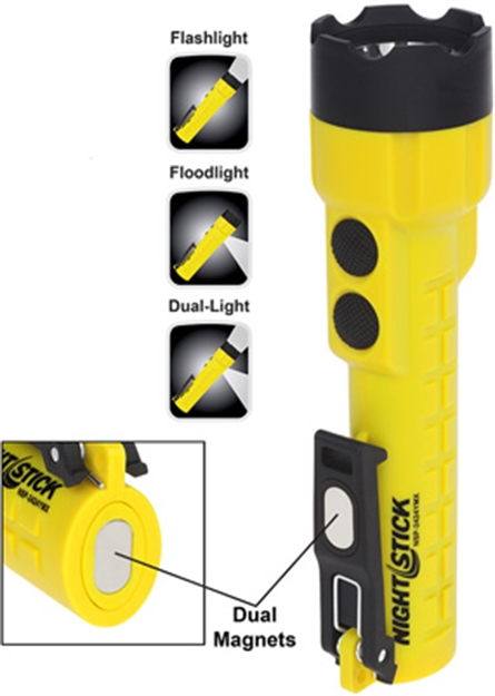 Picture of Nightstick X-Series Dual-Light W/Magnet Yellow 3Aa Batteries! NSP2424YMX