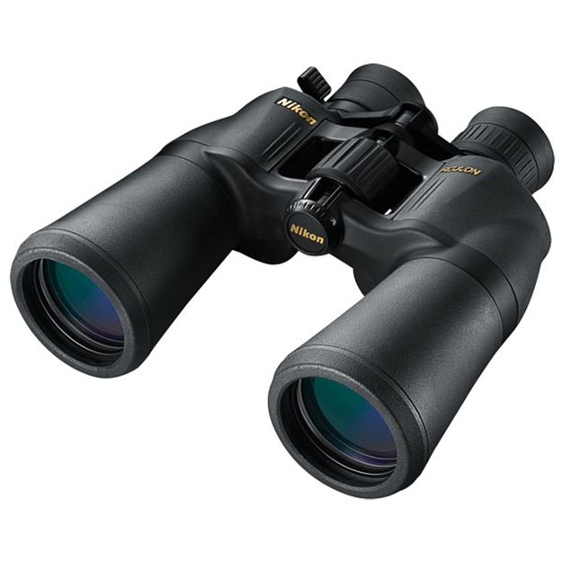 Picture of Nikon Aculon A211 Binocular, 10-22X50mm, Bak 4 Porro Prism, Black, 199 FT Fov @ 1000 YD