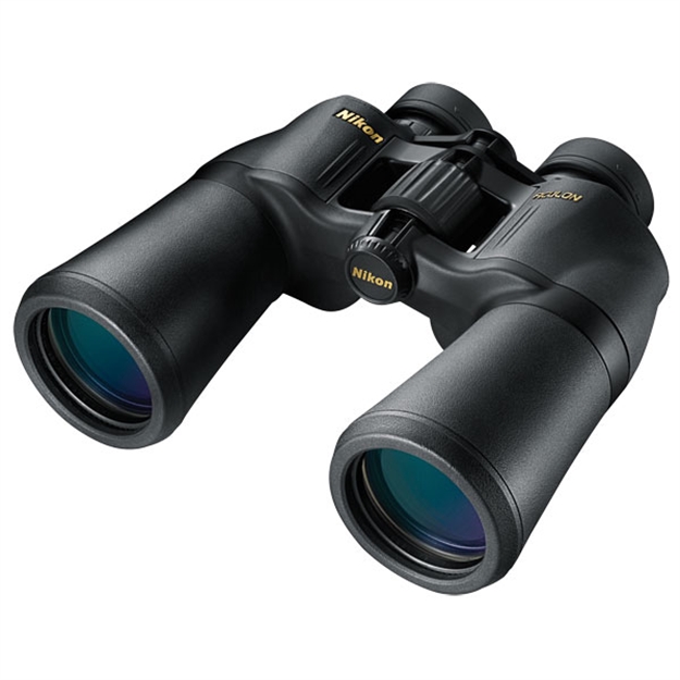 Picture of Nikon Aculon A211 Binocular, 10X50mm, Bak 4 Porro Prism, Black, 341 FT Fov @ 1000 YD