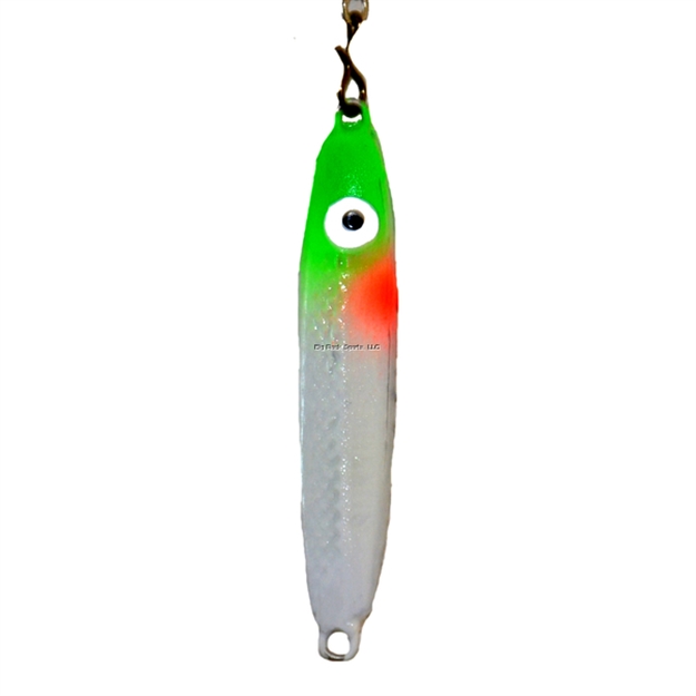 Picture of Nils Usa Hali Sukkula 35 Chain Jig 1 1/2  5/16Oz Glow/White/Green/Red