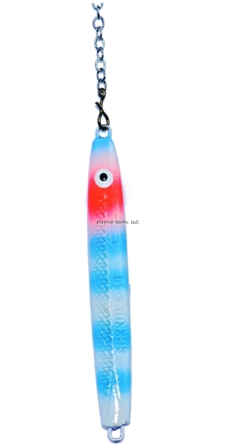 Picture of Nils Usa Hali Sukkula 50 Chain Jig 2" Red/Blue/White/Perch