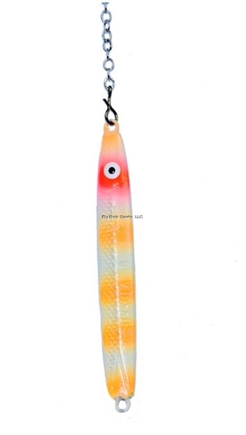 Picture of Nils Usa Hali Sukkula 50 Chain Jig 2" Yellow/Orange/White/Perch