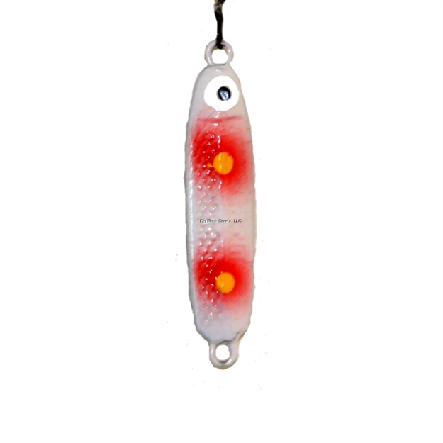 Picture of Nils Usa Hali Sukkula Chain Jig 1 1/4" White Neon/Yellowdots