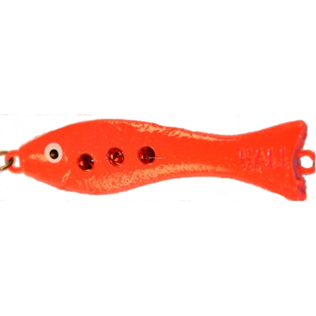 Picture of Nils Usa Ahven Diamond Chain Jig 1-1/2" Red/Glow