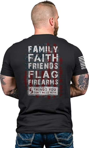 Picture of Nine Line Apparel Line Apparel 5 Things Men's T-Shirt Black 3Xl