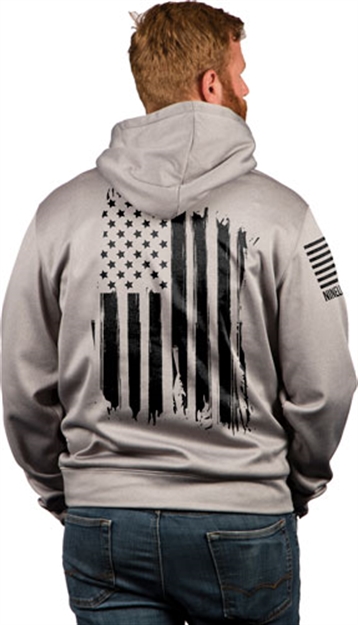 Picture of Nine Line Apparel Line Apparel America Tail Gater Hoodie Grey Heather 3Xl