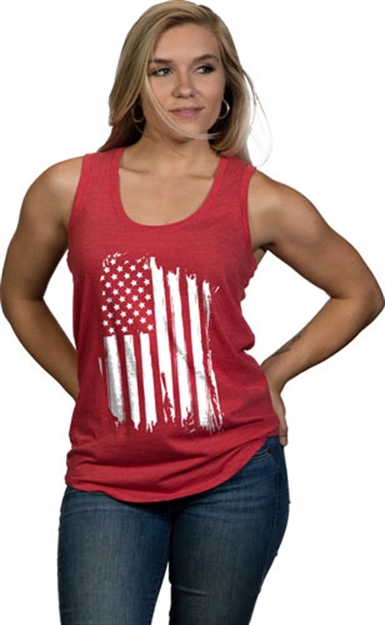 Picture of Nine Line Apparel Line Apparel America Women's Tank Red Large! AMERICAWTTREDL
