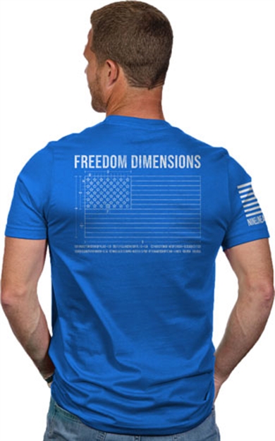 Picture of Nine Line Apparel Line Apparel Freedom Dims Men's T-Shirt Royal 3X-Large! FREEDIMSTSRYL3X