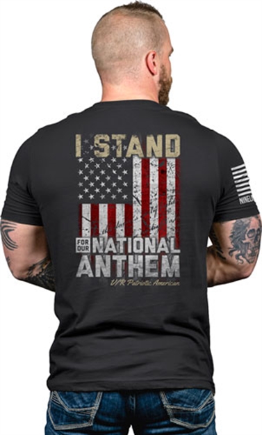 Picture of Nine Line Apparel Line Apparel I Stand Mens T-Shirt Midnight Navy Small