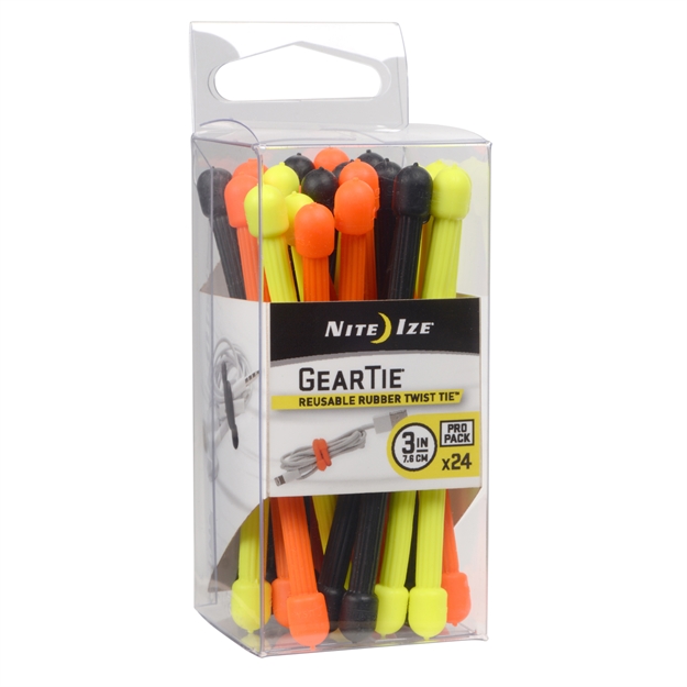 Picture of Nite Ize Gear Tie Propack 3In Assorted 24 Pack