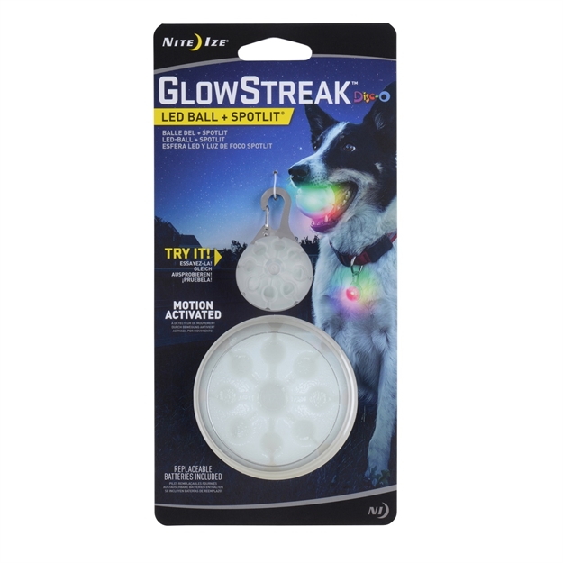 Picture of Nite Ize Glowstreak Led Ball And Spotlit Led Collar Light