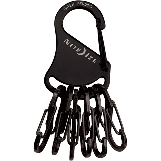 Picture of Nite Ize Keyrack Steel S-Biner Black