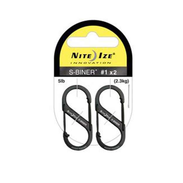 Picture of Nite Ize S-Biner Slidelock Black 2 Pack