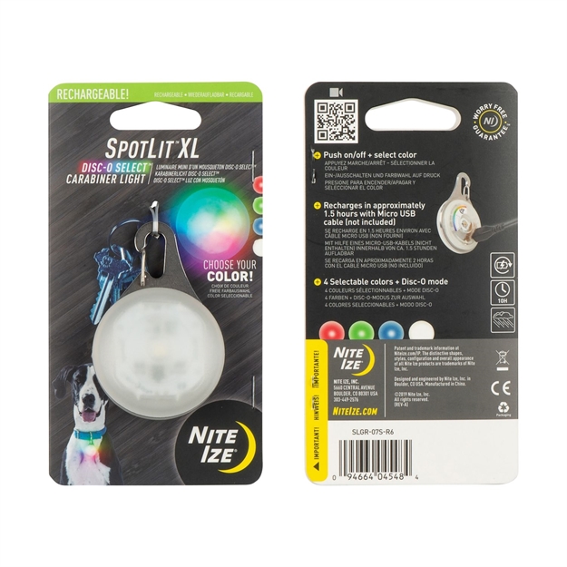 Picture of Nite Ize Spotlit XL Rechargeable Collar Light Disc-O-Select