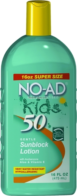 Picture of No-Ad Kids Sunscreen Lotion, Broad Spectrum Spf 50, 16Oz