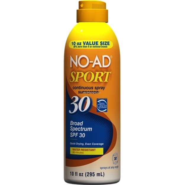 Picture of No-Ad Sunscreen Continuous Spray, Broad Spectrum Spf30 10Oz