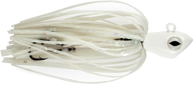 Picture of NO Alibi Alien Jig Offshore Series, Fluorescent White Skirt, 2 OZ White Head