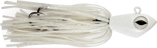 Picture of NO Alibi Alien Jig Offshore Series, Fluorescent White Skirt, 4 OZ White Head