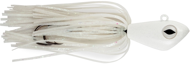 Picture of NO Alibi Alien Jig Offshore Series, Fluorescent White Skirt, 6 OZ  White Head