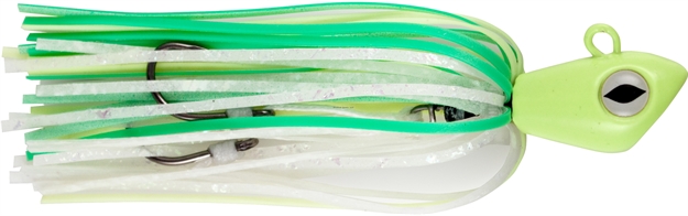 Picture of NO Alibi Alien Jig Offshore Series, Glow Green/Chartreuse Skirt, 2 OZ Green Head