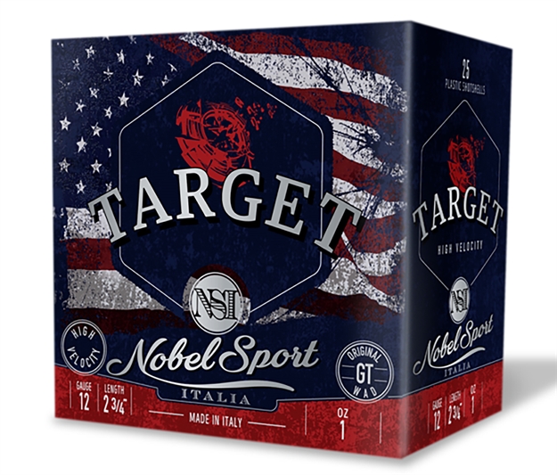 Picture of  Nobel/Eurosports Llc Ans121fsc8 Target  12Gauge 2.75" 1Oz 8Shot 25 Per Box/10Case 837913000496