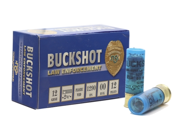 Picture of Noblesport Ammo 12Ga. 2.75" 1290Fps. 00Bk 12-Pellets 10-Pk