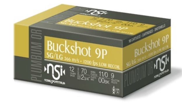 Picture of Noblesport 12Ga 2.75" 1200Fps 10Rd 25Bx/Cs 00Bk 9-Pellets ANSLR1200BK 837913000861
