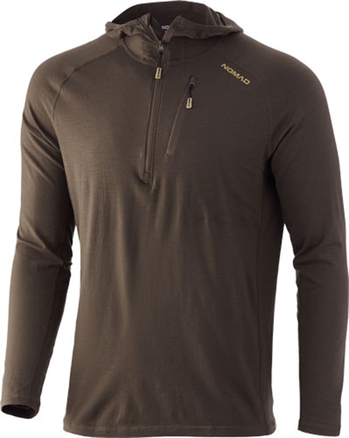 Picture of Nomad Durawool LS Hoodie Base Layer Mud X-Large