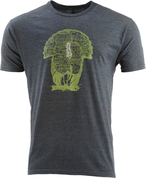 Picture of Nomad Gobbler Word Cloud Men's T-Shirt Heather Grey Xx-Large