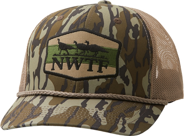 Picture of Nomad Nwtf Trucker Hat Mossy Oak Bottomland Adjustable