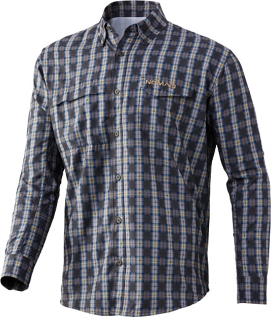 Picture of Nomad Stretch Lite Plaid LS Button Down Mud Xx-Large