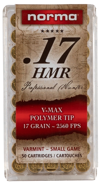 Picture of Norma 17 Hmr Ammunition Varmint 17 Grain Polymer Tip 50 Rounds