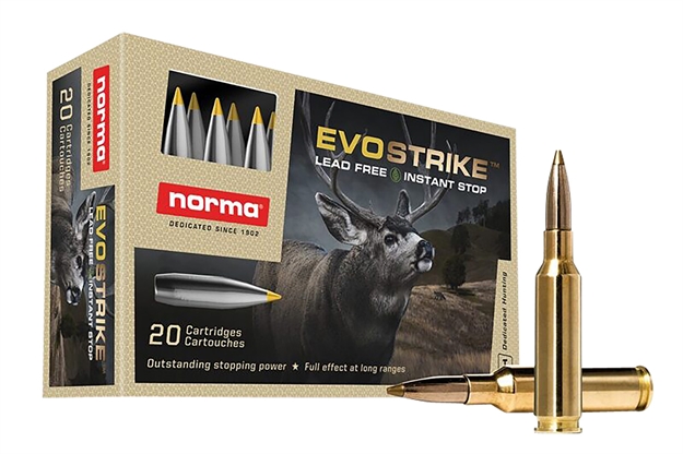 Picture of  Norma Ammunition 20166482 Dedicated Hunting Evostrike 6.5Creedmoor 93Gr Polymer Tip Boat Tail 20 Per Box/10 Case 7393923325378