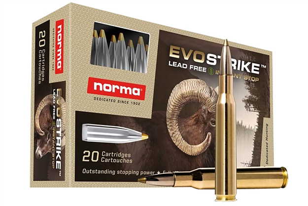 Picture of  Norma Ammunition 20168972 Dedicated Hunting Evostrike 270Win 96Gr Polymer Tip Boat Tail 20 Per Box/10 Case
