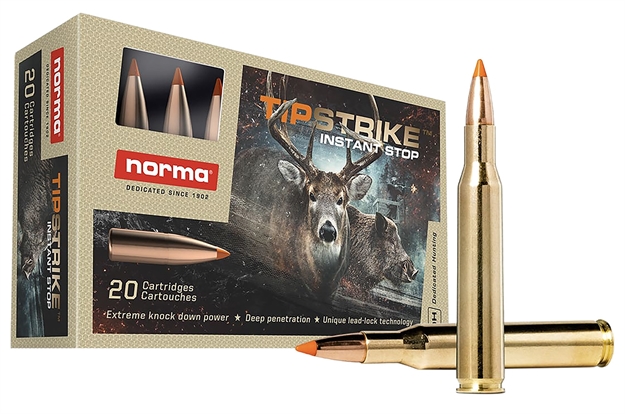 Picture of  Norma Ammunition 20169292 Dedicated Hunting Tipstrike 270Win 140Gr Polymer Tip 20 Per Box/10 Case 7393923320854