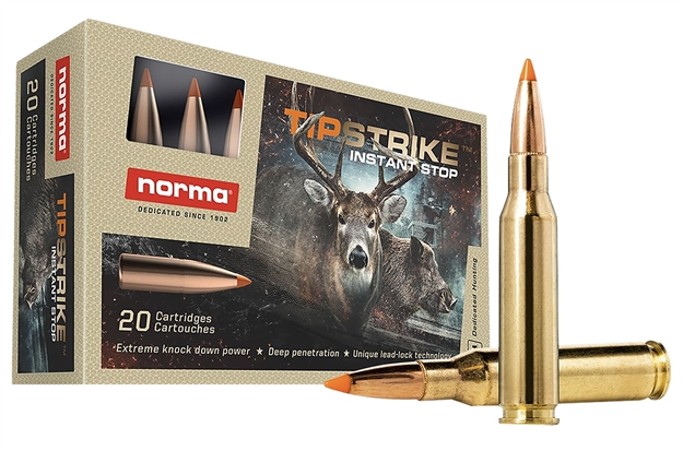 Picture of  Norma Ammunition 20170362 Dedicated Hunting Tipstrike 7Mm-08Rem 160Gr Polymer Tip 20 Per Box/10 Case 7393923320717