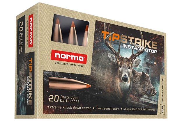 Picture of  Norma Ammunition 20174352 Dedicated Hunting Tipstrike 308Win 170Gr Polymer Tip 20 Per Box/10 Case 7393923318547