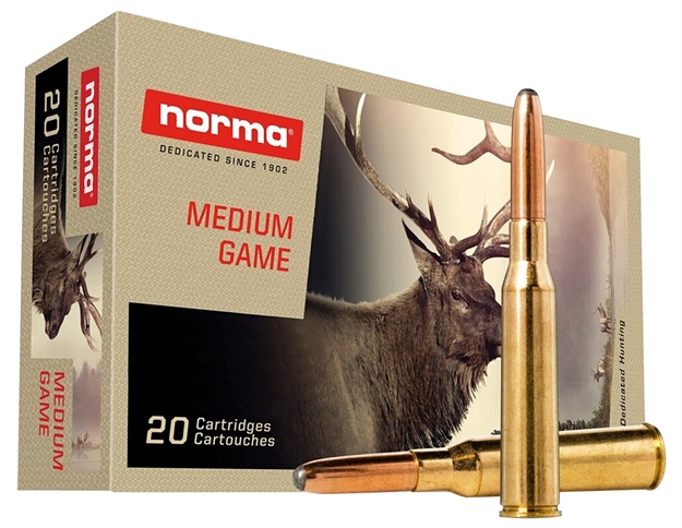 Picture of  Norma Ammunition 20177292 Dedicated Hunting Whitetail 7.7Jap 174Gr Soft Point 20 Per Box/10 Case