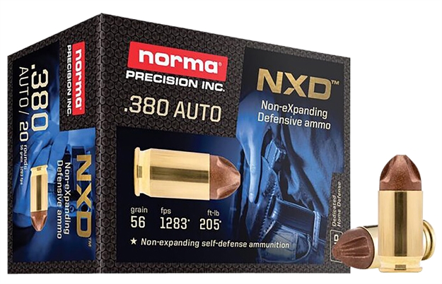 Picture of  Norma Ammunition 611040020 Self Defense Nxd 380Acp 56Gr 20 Per Box/10 Case 810036150163