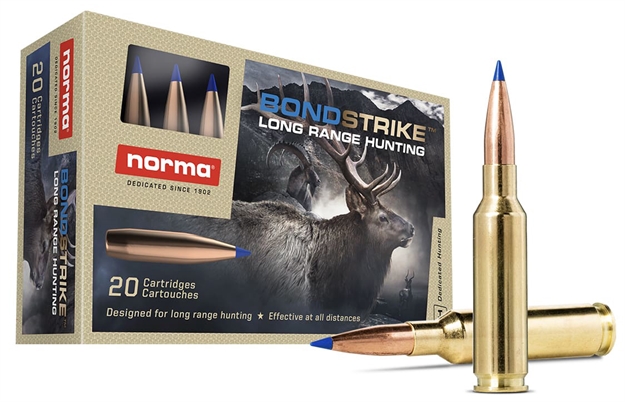 Picture of  Norma Ammunition 20166402 Dedicated Hunting Bondstrike 6.5Creedmoor 143Gr Bonded Polymer Tip 20 Per Box/10 Case 7393923323671