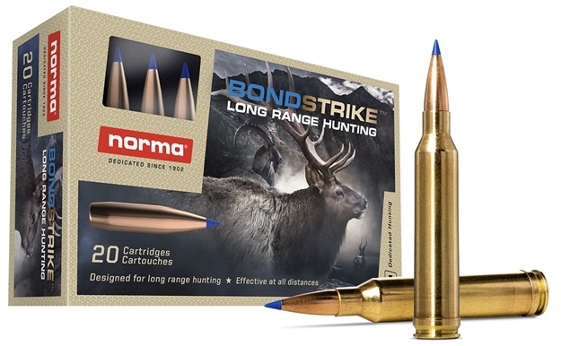 Picture of  Norma Ammunition 20171522 Dedicated Hunting Bondstrike 7Mmremmag 165Gr Bonded Polymer Tip 20 Per Box/10 Case 7393923325415