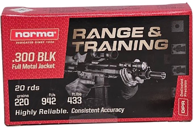 Picture of Norma Ammunition Range & Training 300Blk 220Gr Tmj 20/10 601804287