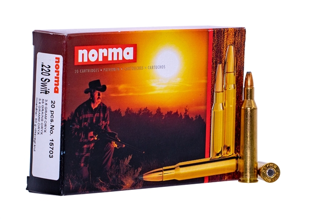 Picture of Norma Ammunition (Ruag) 20157032 Oryx  
220 Swift 55 GR 20 Bx/10 CS