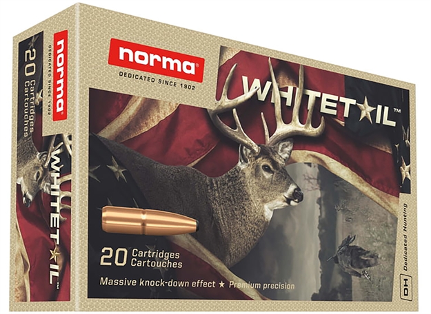 Picture of  Norma Ammunition 20177392 Dedicated Hunting Whitetail 30-06Springfield 150Gr Pointed Soft Point 20 Per Box/10 Case 7393923325323