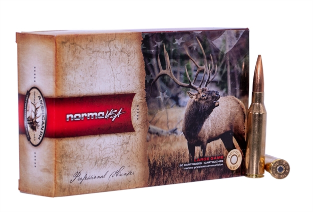 Picture of  Norma Ammunition 20185272 Dedicated Precision Golden Target Match 338Normamag 300Gr 20 Per Box/10 Case