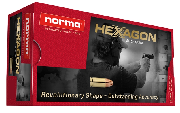 Picture of Norma Ammunition (Ruag) 299340050 Hexagon  
357 Magnum 180 GR Hexagon 50 Bx/ 20 CS