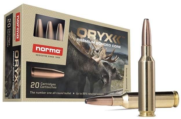 Picture of  Norma Ammunition 20166442 Oryx  6.5Creedmoor 156Gr 20 Per Box/10 Case