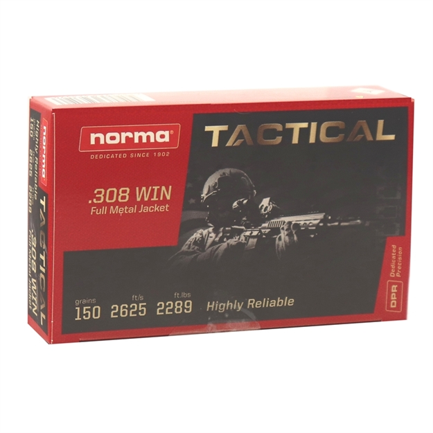 Picture of Norma Tactical 308 Winchester Match 150 Grain Fmj 20177262