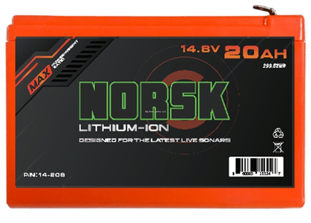 Picture of Norsk Lithium Ion Battery 20.8Ah, 14.8V W/Led Indicator + Dual Usb (Charger Included)