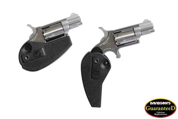 Picture of North American Arms 22Lrhg Mini-Revolver  22 LR 5 Shot 1.13" Stainless Barrel, Frame & Cylinder, Black Synthetic Holster Grip, Exposed Hammer NAA-22LR-HG